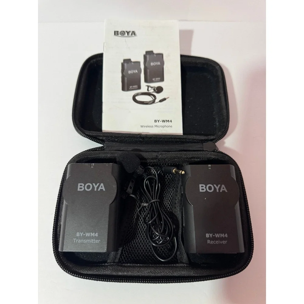 BOYA BY-WM4 Wless Lavalier Mic System Transmitter Receiver Kit - Parts/Fix Only
